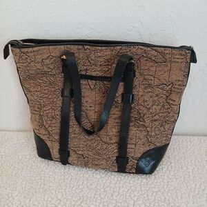 Patricia Nash Map Tote EUC